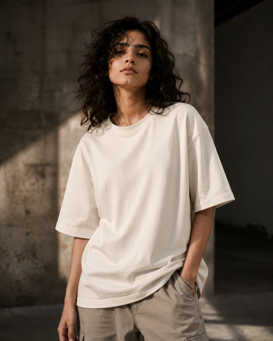 Ivory Muse Oversized Tee