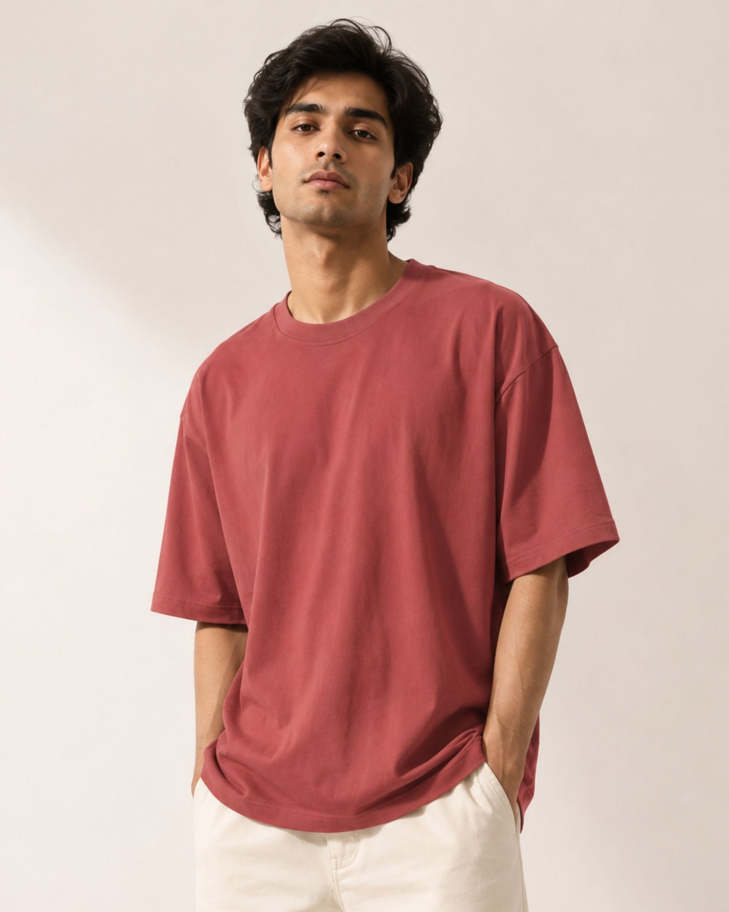 Coral Horizon Oversized Tee