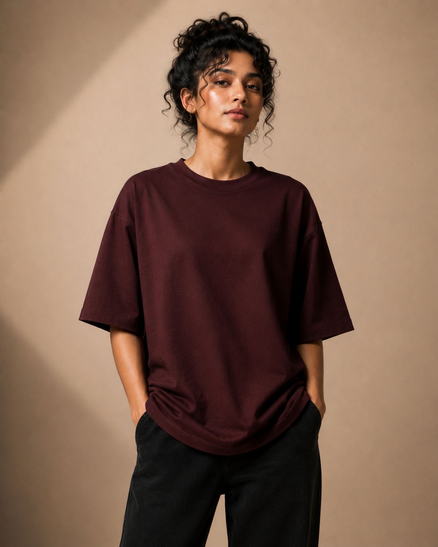Bordeaux Muse Oversized Tee