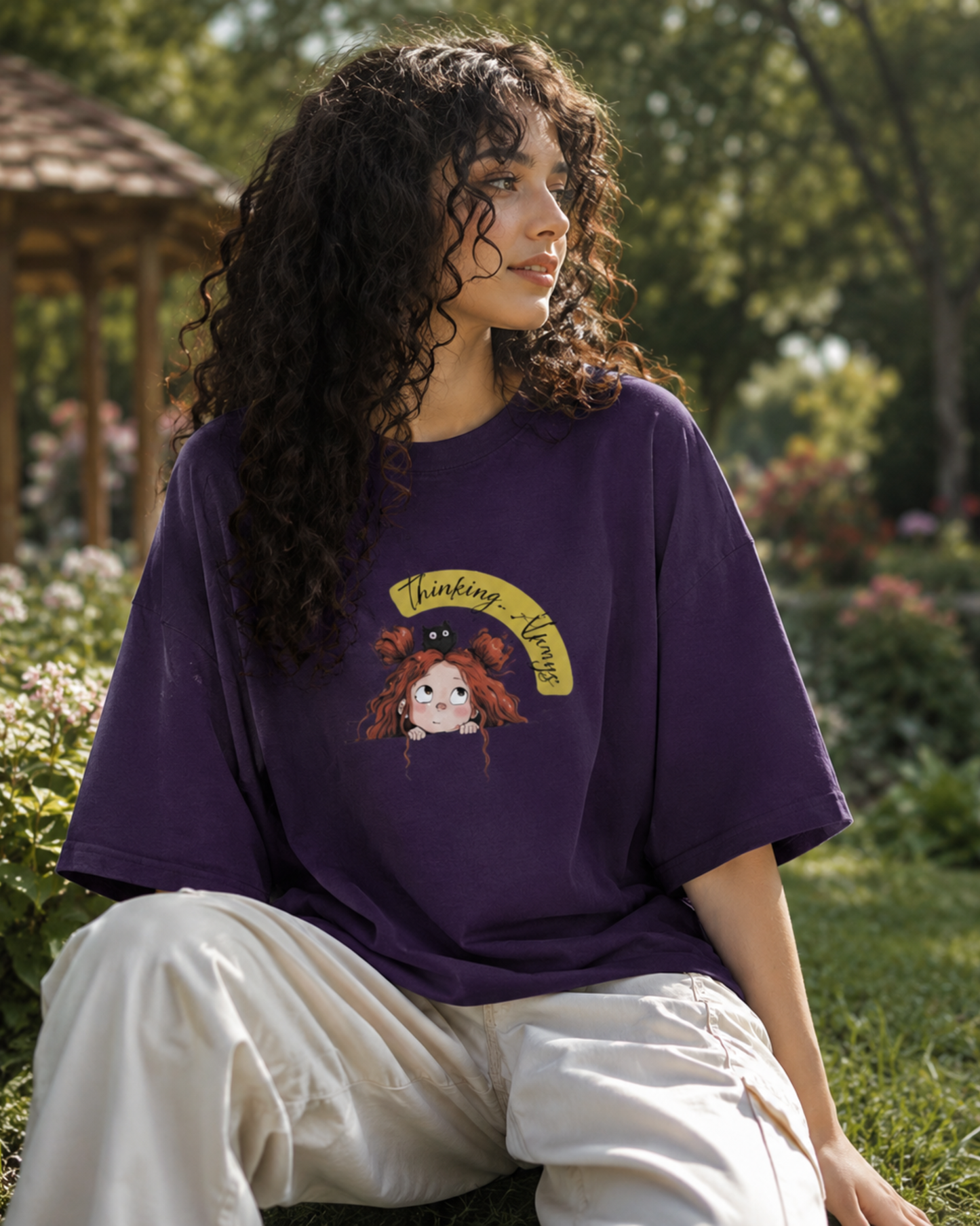 Thinking Always Oversized T-shirt